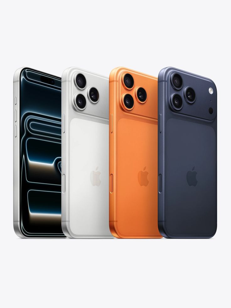 A collection of iPhones